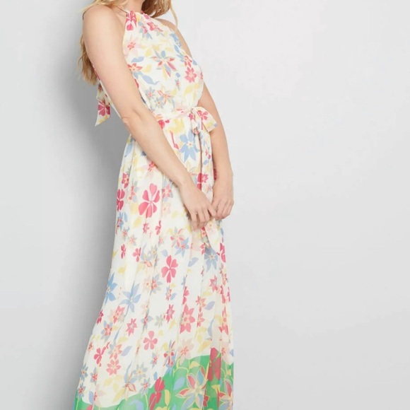NWT Modcloth "Illuminated Elegance" Chiffon Maxi - Picture 1 of 7